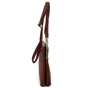 Fashion Kiss Lock Crossbody Bag