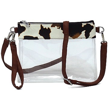 Trendy Clear Transparent Crossbody Bag