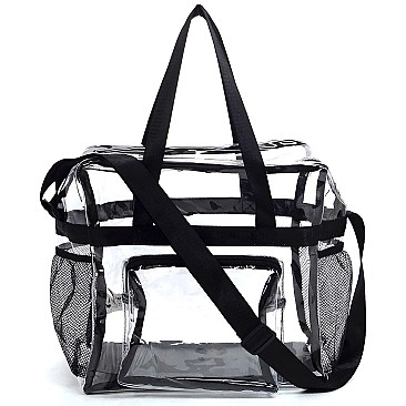 Trendy  Visible Clear MULTI COMPARTMENT TOTE Bag