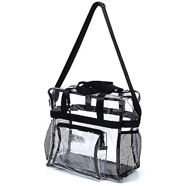 Trendy  Visible Clear MULTI COMPARTMENT TOTE Bag