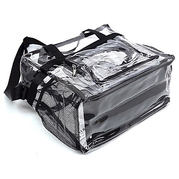 Trendy  Visible Clear MULTI COMPARTMENT TOTE Bag