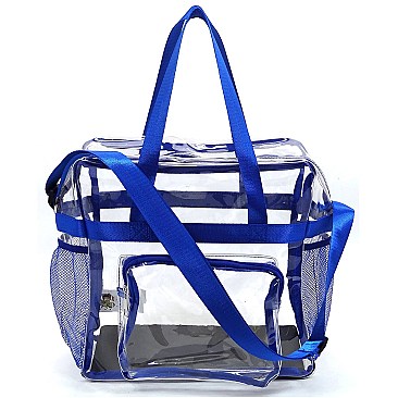 Trendy  Visible Clear MULTI COMPARTMENT TOTE Bag