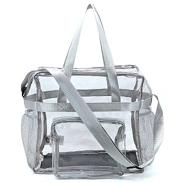 Trendy  Visible Clear MULTI COMPARTMENT TOTE Bag