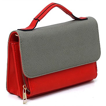 TRENDY Colorblock Mini Crossbody Purse