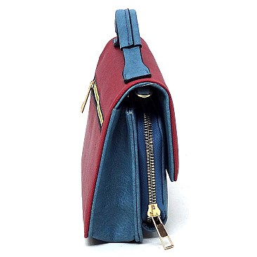 TRENDY Colorblock Mini Crossbody Purse