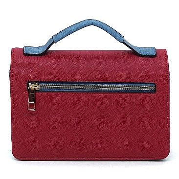 TRENDY Colorblock Mini Crossbody Purse