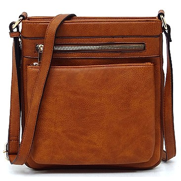 Fashion Crossbody Bag with Zipper Around Extention