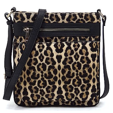 Fashion Crossbody Bag with Zipper Around Extention