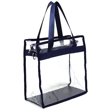Fashion See Thru Transparent Tote Satchel