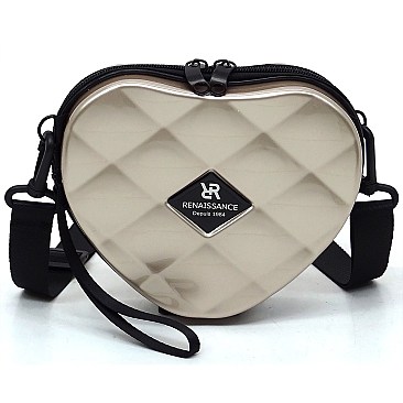 Fashion ABS Plastic Heart Mini Crossbody Bag