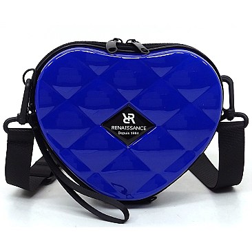 Fashion ABS Plastic Heart Mini Crossbody Bag