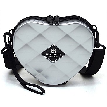 Fashion ABS Plastic Heart Mini Crossbody Bag