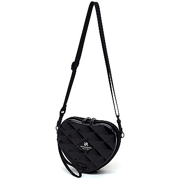 Fashion ABS Plastic Heart Mini Crossbody Bag