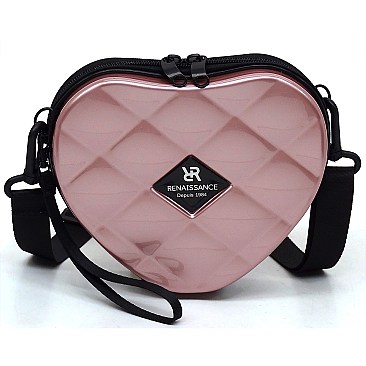 Fashion ABS Plastic Heart Mini Crossbody Bag