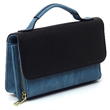 TRENDY Colorblock Mini Crossbody Purse