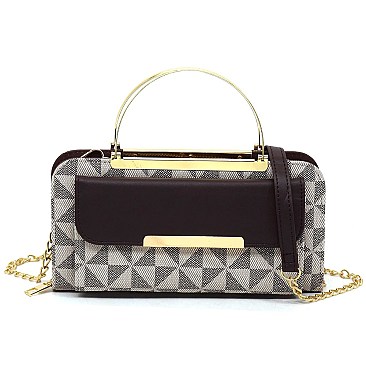 PM Monogram Round Top Handle Crossbody Bag Clutch Wallet
