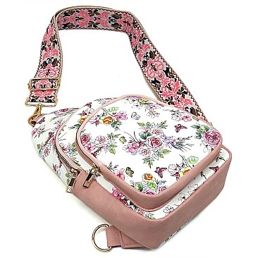 Stylish Sling Backpack with Guitar Strap