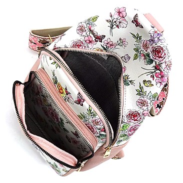 Stylish Sling Backpack with Guitar Strap