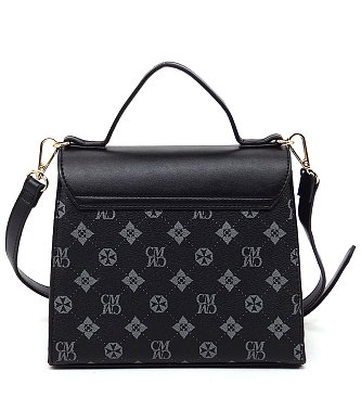 CM Monogram Twist Lock Flap Satchel