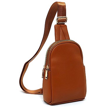 Fashion Solid Color Sling Bag