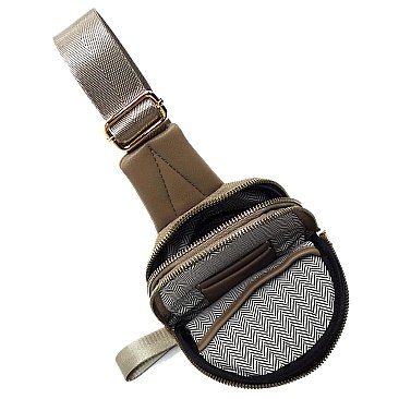 Fashion Solid Color Sling Bag