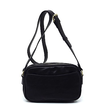 Real Suede Leather Boxy Crossbody Bag