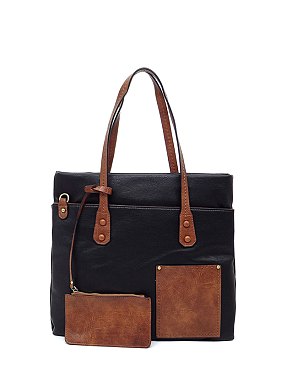 Fashion Front Pocket 2-in-1 Shopper