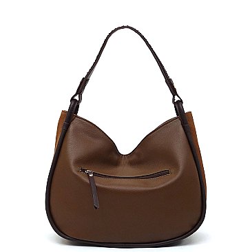 Real Suede Leather Shoulder Bag Hobo