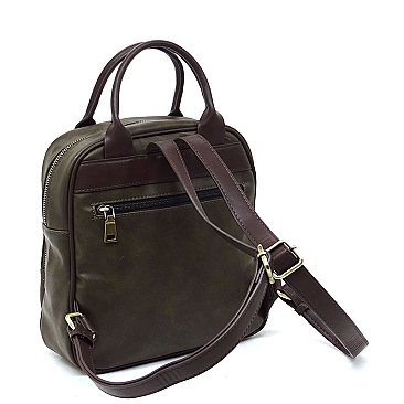 Real Suede Leather Backpack