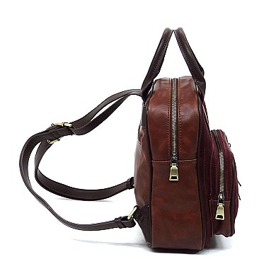 Real Suede Leather Backpack