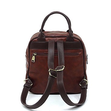 Real Suede Leather Backpack