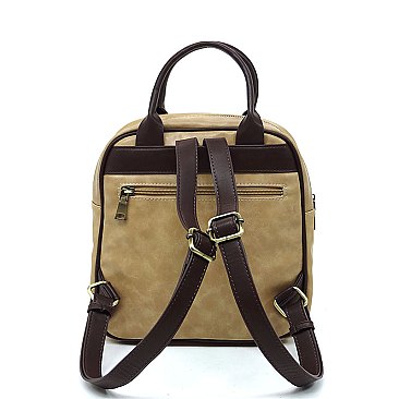 Real Suede Leather Backpack