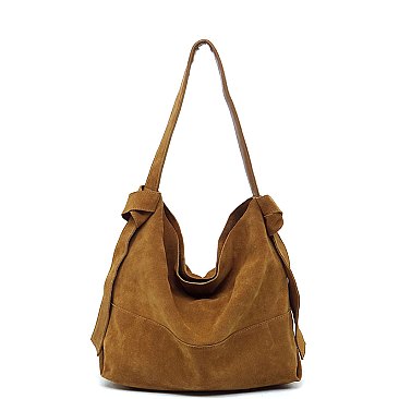 Whole Real Suede Leather 2-in-1 Shoulder Bag Hobo