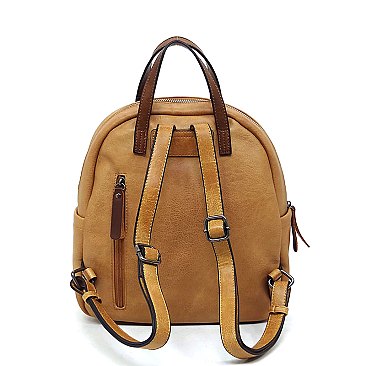 2-Tone Top Handle Backpack