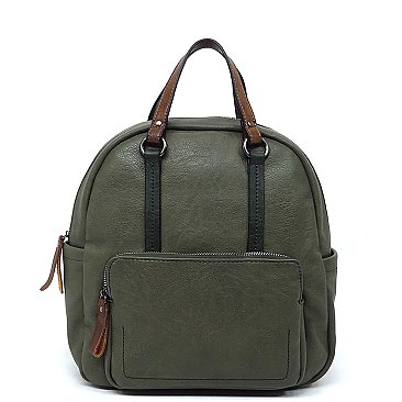 2-Tone Top Handle Backpack