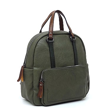 2-Tone Top Handle Backpack