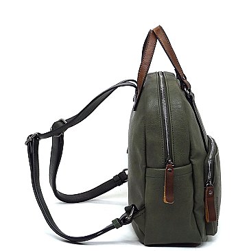 2-Tone Top Handle Backpack