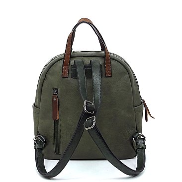 2-Tone Top Handle Backpack