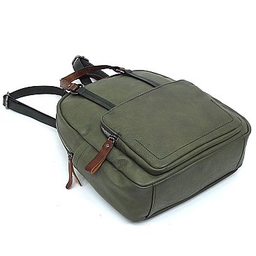 2-Tone Top Handle Backpack