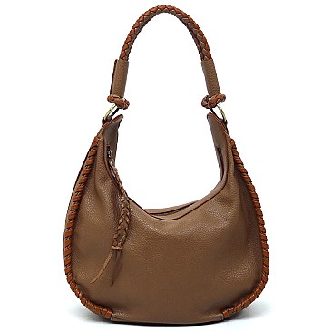 Fashion Whipstitch Shouler Bag Hobo