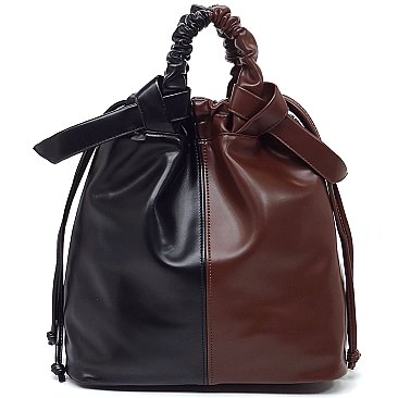 Fashion Colorblock 2-Way Tote Backpack