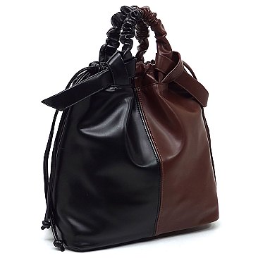 Fashion Colorblock 2-Way Tote Backpack