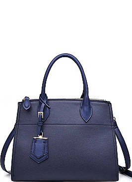 LUXURY COOPER SAFFIANO VEGAN SATCHEL BAG WITH LONG STRAP JY-20237