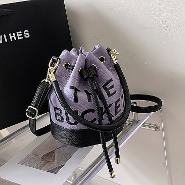 "The Bucket " Draw String Shoulder Bag