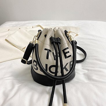 "The Bucket " Draw String Shoulder Bag