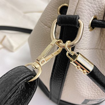 "The Bucket " Draw String Shoulder Bag