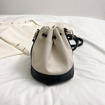"The Bucket " Draw String Shoulder Bag