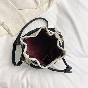 "The Bucket " Draw String Shoulder Bag