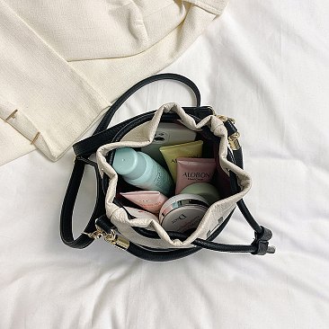 "The Bucket " Draw String Shoulder Bag