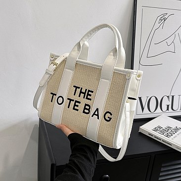 "The Tote Bag " Satchel Crossbody Straw Bag